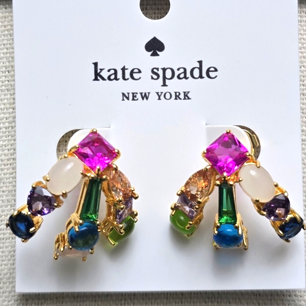 Kate Spade Showtime Stud Huggie Hoops